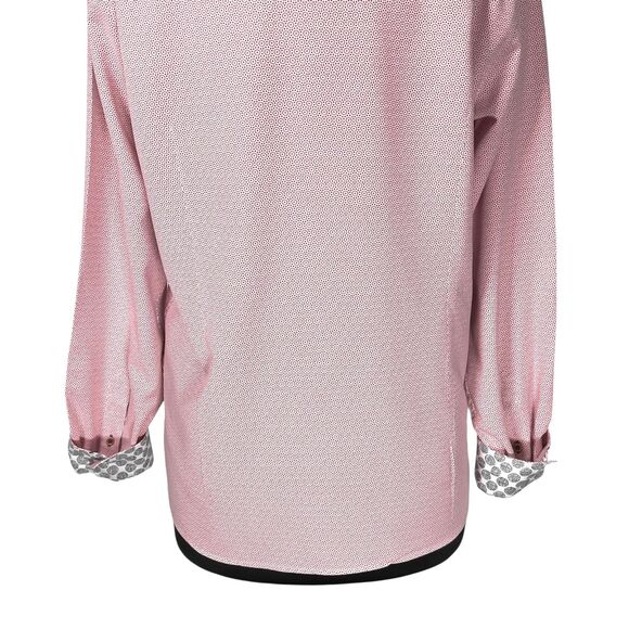 Ted Baker London Mens Button Down Dress Shirt Pink Geometric Long Sleeve Top 4 L - Picture 9 of 10